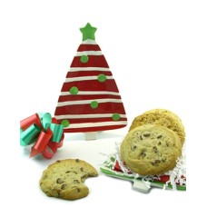 Ceramic Tree Plate with 3 Cookies
